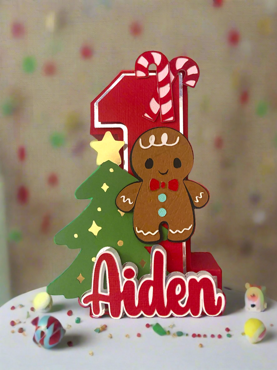 Gingerbread Large 3D letters