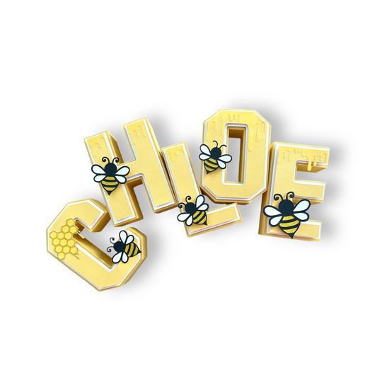 Bumble Bee 3D Letters