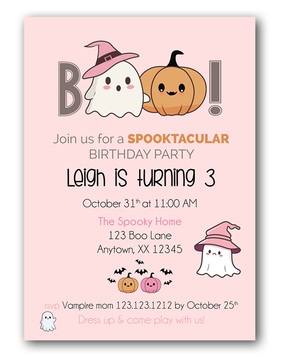 BOO Spookatacular Invitations