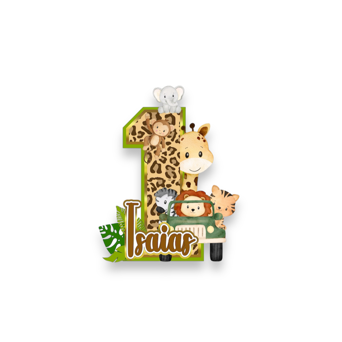 Jungle Safari - Large 3D Letters