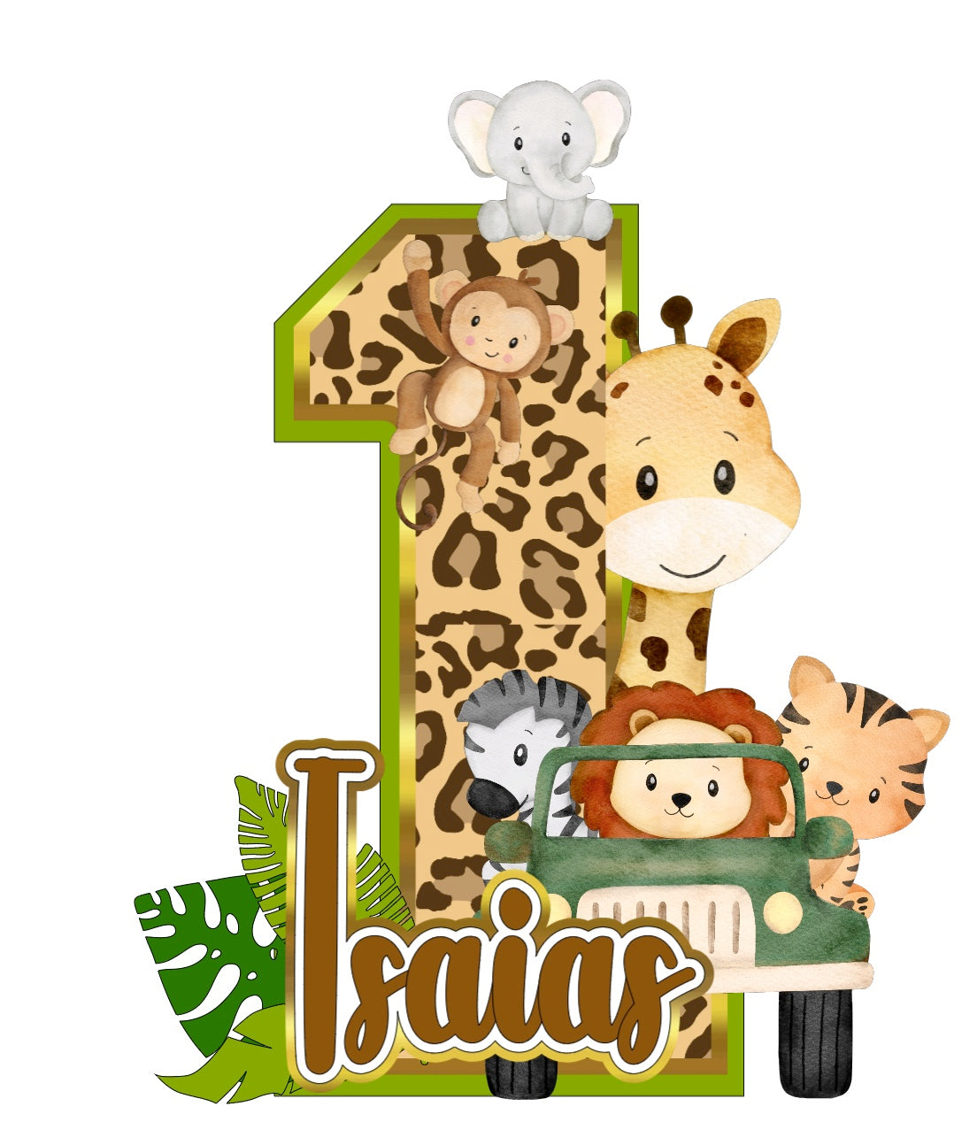 Jungle Safari - 3D Letters