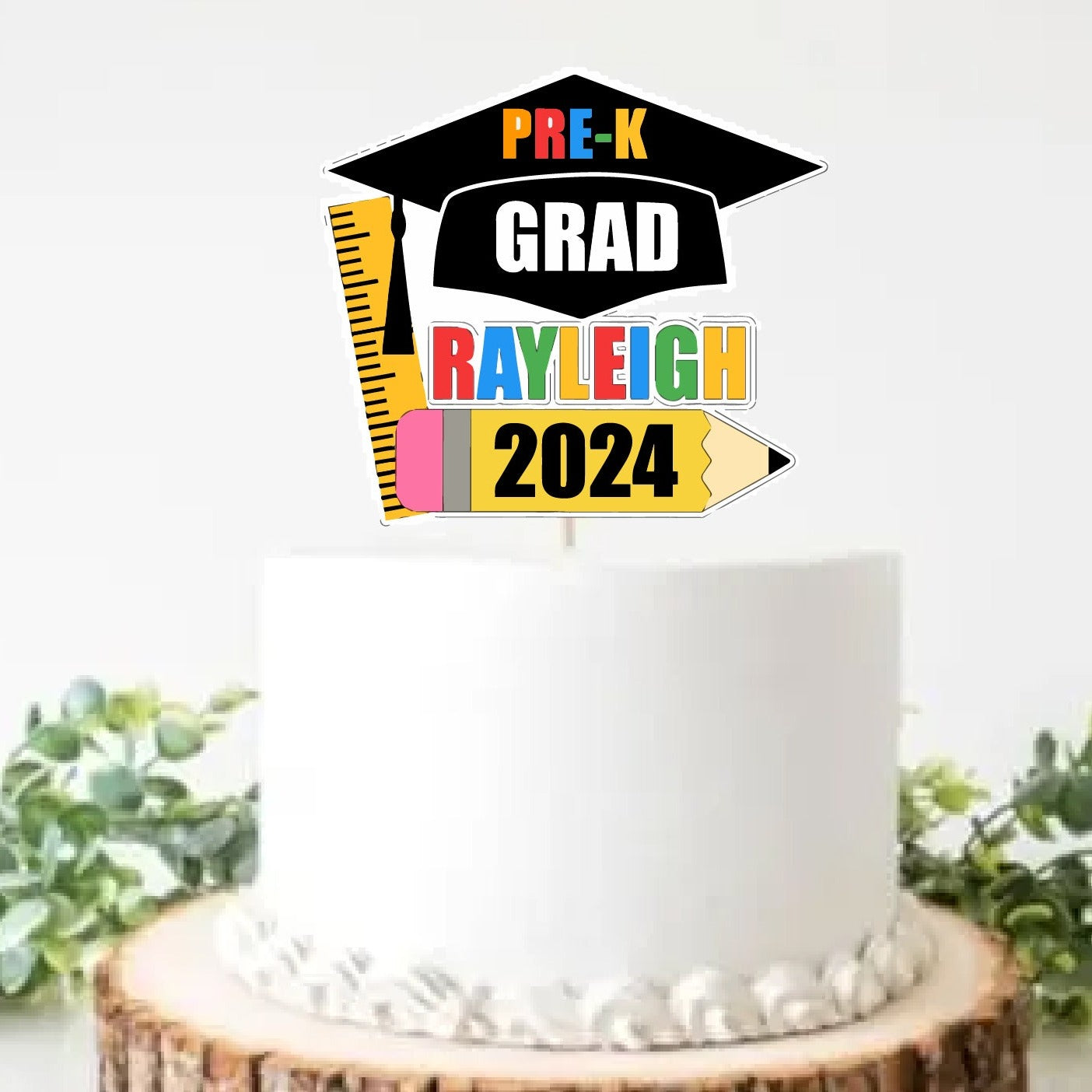 pre-k cake topper