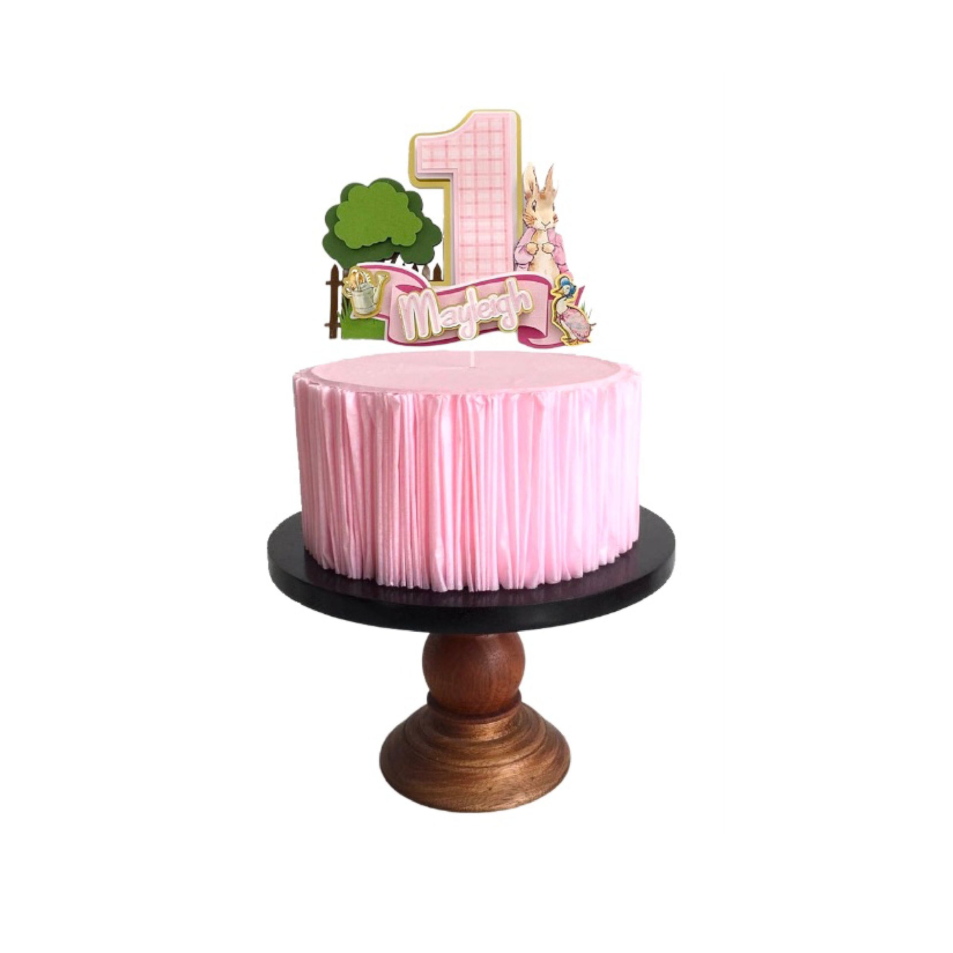 Peter Rabbit Cake Topper - Pink – Invitetique